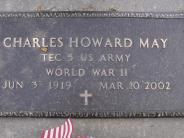 OK, Grove, Olympus Cemetery, Military Headstone, May, Charles Howard