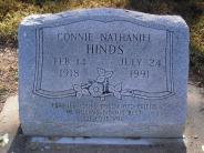 OK, Grove, Olympus Cemetery, Headstone, Hinds, Connie Nathaniel (Close Up)
