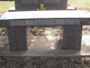 OK, Grove, Olympus Cemetery, Gibson Family Memorial Bench