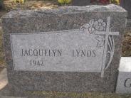 OK, Grove, Olympus Cemetery, Headstone Close Up, Gibson, Jacquelyn (Lynds)