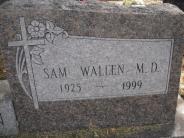 OK, Grove, Olympus Cemetery, Headstone Close Up, Gibson, Sam Wallen M.D.