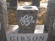 OK, Grove, Olympus Cemetery, Headstone Close Up, Gibson, Sam Wallen & Jacquelyn