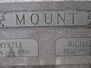 OK, Grove, Olympus Cemetery, Headstone Close Up, Mount, Richard & Myrtle