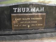 OK, Grove, Olympus Cemetery, Headstone (Back View), Thurman, Cary Ralph & Kay L.