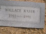 OK, Grove, Olympus Cemetery, Headstone, Kaser, Wallace R.