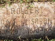 OK, Grove, Olympus Cemetery, Footstone, Lambert, Luther J. & Sarah 