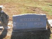 OK, Grove, Olympus Cemetery, Headstone, Harflich, Mark M. & H. V. (View 2)