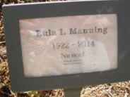OK, Grove, Olympus Cemetery, Funeral Marker, Manning, Eula I.