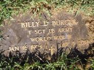 OK, Grove, Olympus Cemetery, Military Headstone, Burger, Bill D. "Billy"
