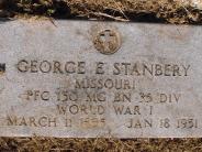 OK, Grove, Olympus Cemetery, Military Headstone, Stanbery, George Ernest