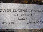OK, Grove, Olympus Cemetery, Military Headstone, Connor, Clyde Eugene