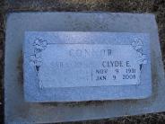 OK, Grove, Olympus Cemetery, Footstone, Connor, Sara Jo & Clyde Eugene
