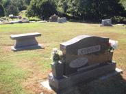 OK, Grove, Olympus Cemetery, Plot View, Johnson, Allen Leroy & Ila Fern (Caudill)