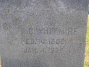 OK, Grove, Olympus Cemetery, Headstone Close Up, Whitmire, R. C.