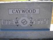 OK, Grove, Olympus Cemetery, Headstone Close Up, Caywood, Clarence H. & Cherokee