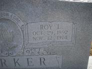 OK, Grove, Olympus Cemetery, Headstone Close Up, Barker, Roy L. 