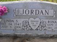 OK, Grove, Olympus Cemetery, Headstone Close Up, Jordan, Ronald W. & Linda S.
