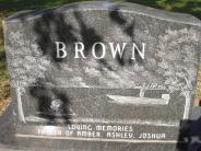 OK, Grove, Olympus Cemetery, Headstone Back View, Brown, Scott Bradley
