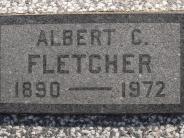 OK, Grove, Olympus Cemetery, Headstone, Fletcher, Albert C.