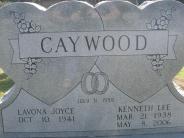 OK, Grove, Olympus Cemetery, Headstone Close Up, Caywood, Kenneth Lee & Lavona Joyce