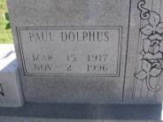 OK, Grove, Olympus Cemetery, Headstone Close Up, Dedmon, Paul Dolphus