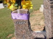 OK, Grove, Olympus Cemetery, Headstone Close Up (Back View), Caudill, Jack M.