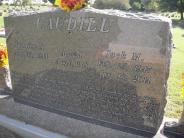 OK, Grove, Olympus Cemetery, Headstone Close Up, Caudill, Jack M. & Juanita A.
