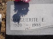 OK, Grove, Olympus Cemetery, Headstone Close Up, Morris, Marguerite E.