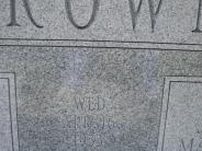 OK, Grove, Olympus Cemetery, Headstone Close Up, Brown, Willard E. & Beulah (Creed)