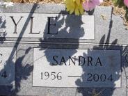 OK, Grove, Olympus Cemetery, Headstone Close Up, Lyle, Sandra