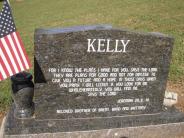 OK, Grove, Olympus Cemetery, Headstone Back View, Kelly D. Bryan