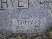 OK, Grove, Olympus Cemetery, Headstone Close Up, Murphye, Thomas