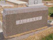 OK, Grove, Olympus Cemetery, Headstone Back View, Buzzard Family