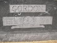 OK, Grove, Olympus Cemetery, Headstone Close Up, Gordon, Edward S. & Ruth L.