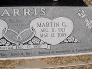 OK, Grove, Olympus Cemetery, Headstone Close Up, Harris, Martin G.