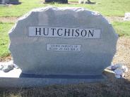 OK, Grove, Olympus Cemetery, Headstone Back View, Hutchison, James Johnston Jr. & Dorothy Jewel (Clark)