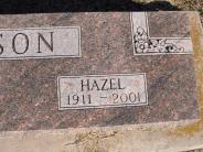 OK, Grove, Olympus Cemetery, Headstone Close Up, Glisson, Hazel