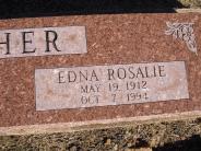 OK, Grove, Olympus Cemetery, Headstone Close Up, Myher, Edna Rosalie