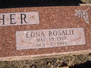 OK, Grove, Olympus Cemetery, Headstone Close Up, Myher, Edna Rosalie