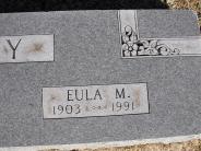 OK, Grove, Olympus Cemetery, Headstone Close Up, Kelley, Eula M.