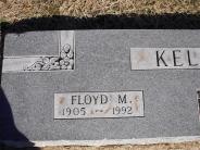 OK, Grove, Olympus Cemetery, Headstone Close Up, Kelley, Floyd M.