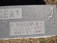 OK, Grove, Olympus Cemetery, Headstone Close Up, Ager, Phillip R.