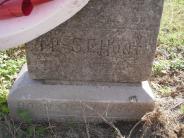 OK, Grove, Olympus Cemetery, Headstone Close Up, Hunt, Mrs. S. E.