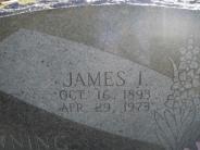 OK, Grove, Olympus Cemetery, Headstone Close Up, Browning, James I.