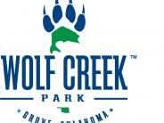 oklahoma, grove, grand lake, wolf creek park, logo
