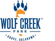 oklahoma, grove, grand lake, wolf creek park, logo