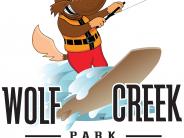 oklahoma, grove, grand lake, wolf creek park, wolfie character