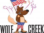 oklahoma, grove, grand lake, wolf creek park, wolfie character