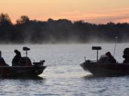 Early fisherman on Grand Lake