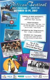 oklahoma, grove, grand lake, wolf creek park, pelican, festival, carnival